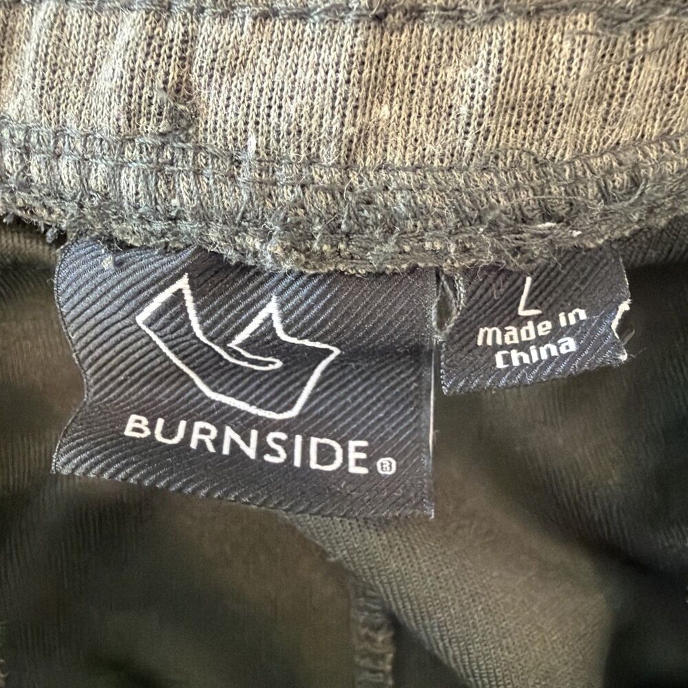 Burnside Men's Sz L Performance Jogger Pants Olive Green Army Zip Pocket BG8531 - Picture 9 of 16